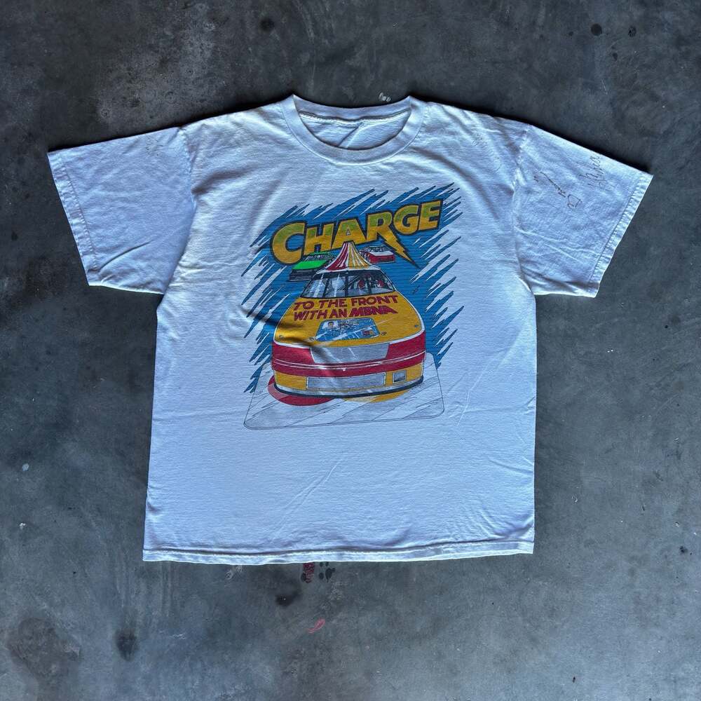 Vintage 90s signed nascar charge Gatorade racing T shirt